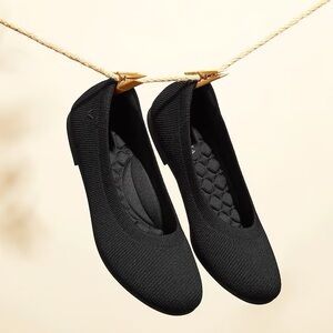 Vivaia Round-Toe‎ Flats All Day Comfort Claire Black Knit Shoes 41.5